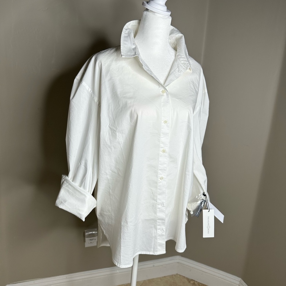 š¤NWT-Treasure & Bond- Classic womanās Blouseš¤ - Picture 3 of 6